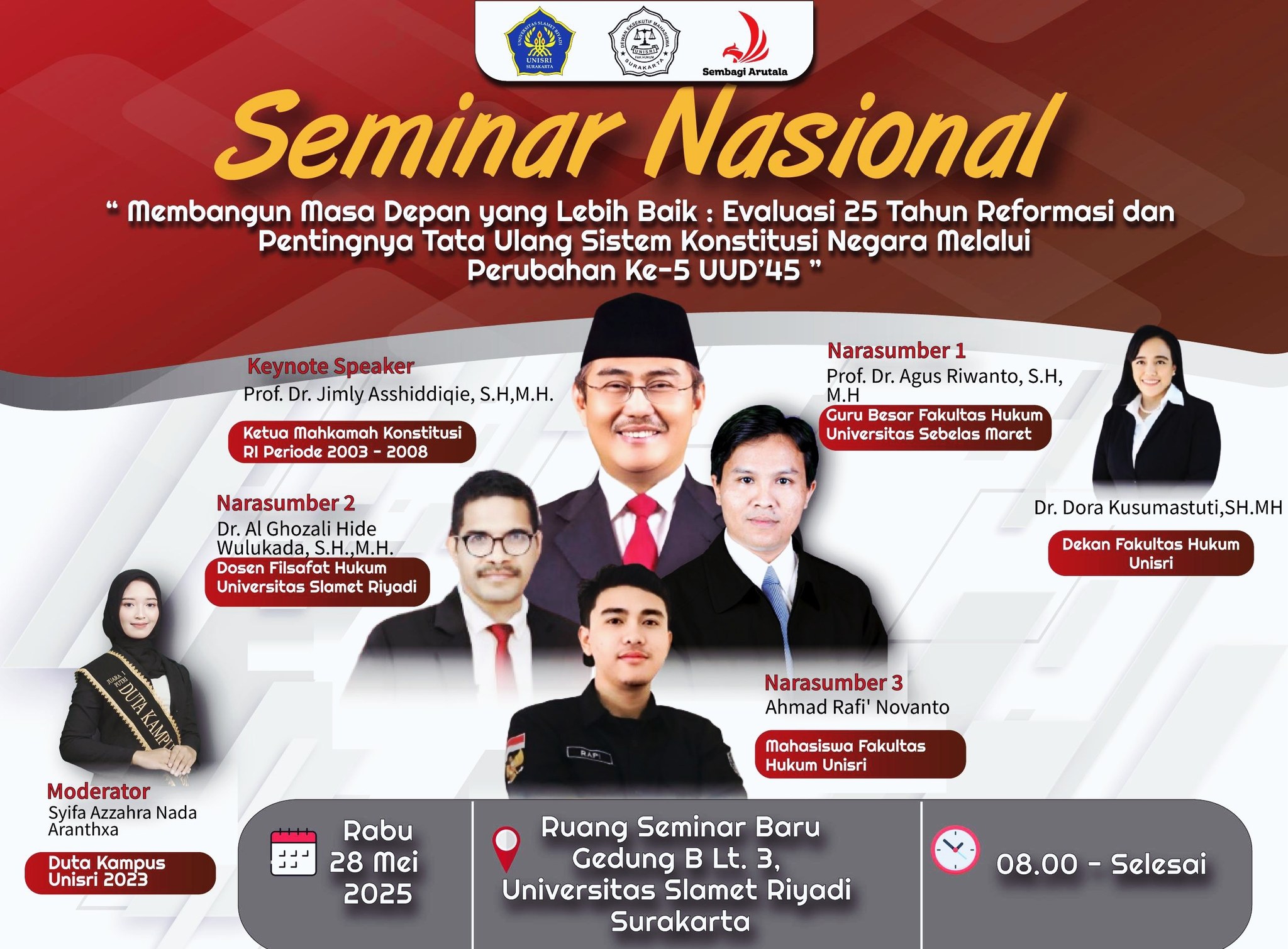 Membangun Masa Depan yang Lebih Baik : Evaluasi 25 Tahun Reformasi dan Pentingnya Tata Ulang Sistem Konstitusi Negara melalui Perubahan ke-5 UUD 1945