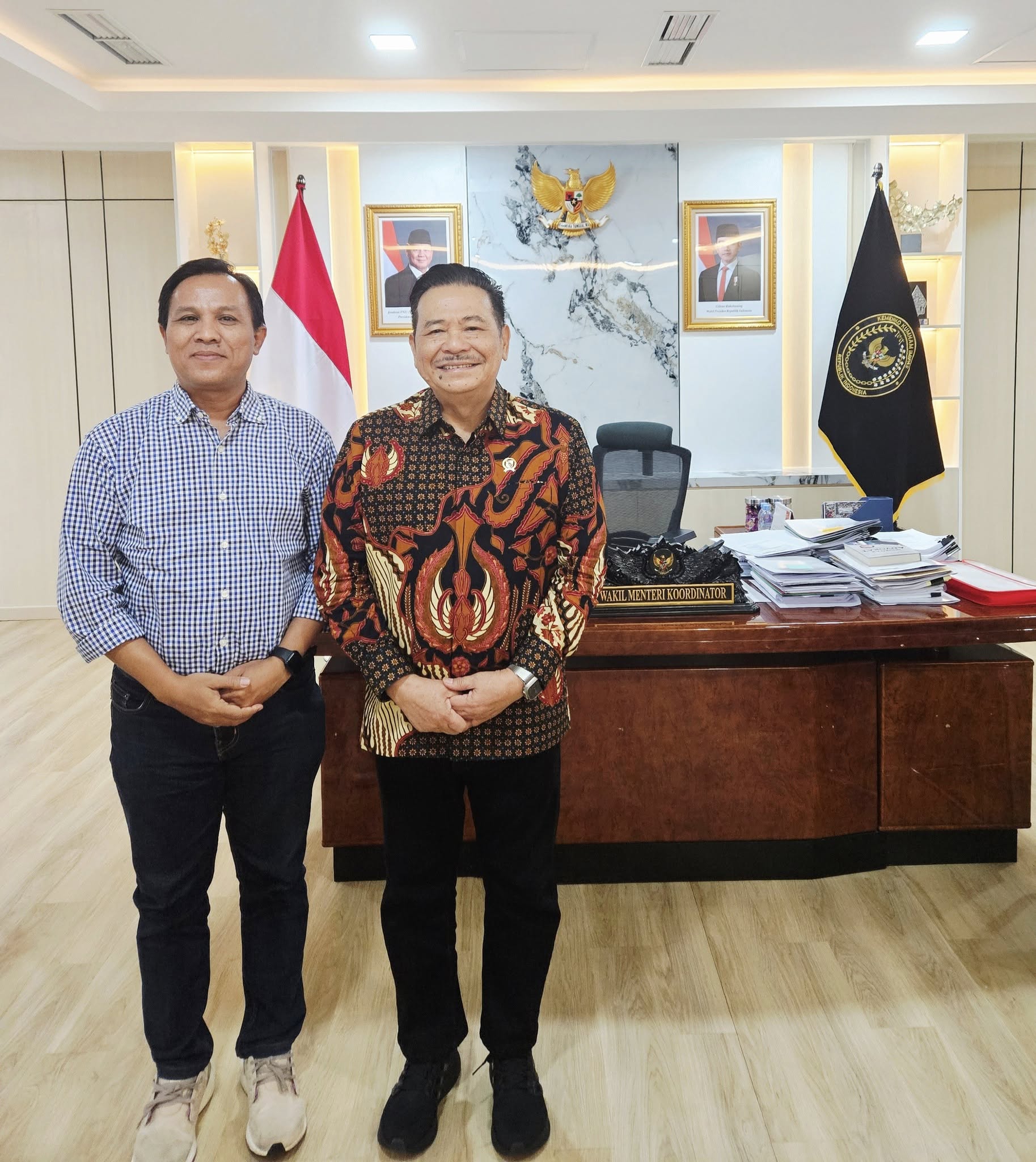 Kunjunganke Prof Otto Hasibuan Wakil Menteri Koordinator Hukum, HAM, imigrasi dan Pemasyarakatan.